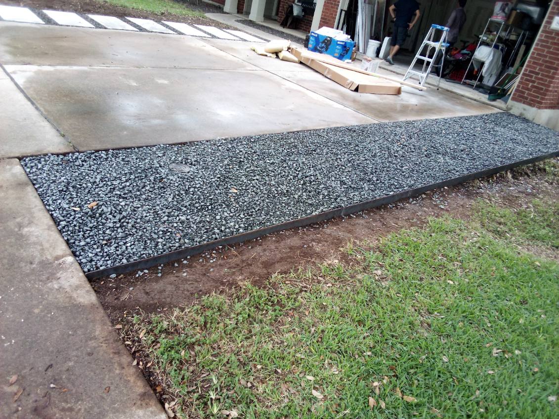 Hardscape installation